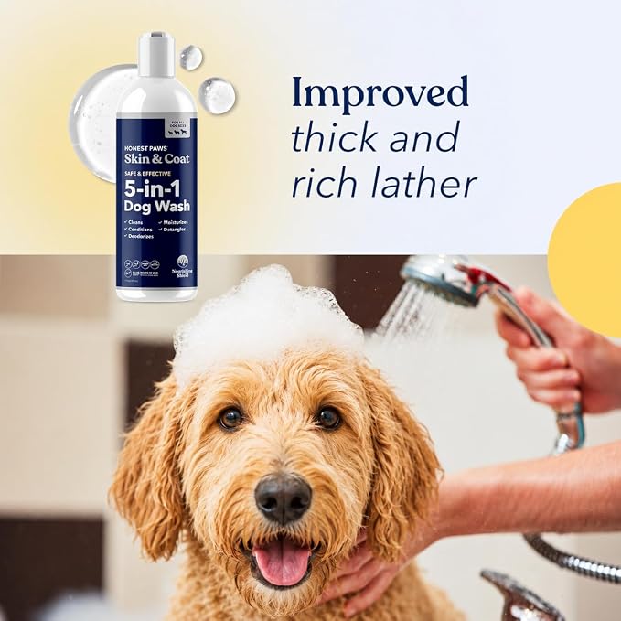 Dog Shampoo and Conditioner, Itchy Skin Relief, Sensitive Skin, Smelly Dogs | Oatmeal Shampoo for Dogs, Puppy Shampoo and Conditioner, Dog Wash for Allergies, Anti Itch, Natural Deodorizing Pet Shampoo