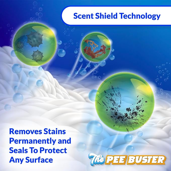 Pet Stain Remover – Refillable Cleaning Bottle with 5 Dissolvable Tablets – Multi-Surface Cleaner for Dog & Cat Urine on Carpet, Tile, Hardwood & Fabric