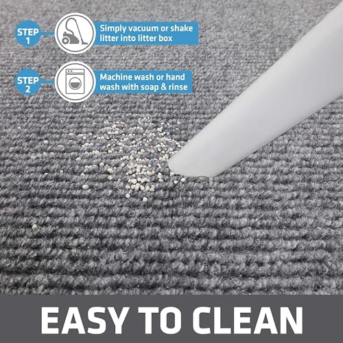Drymate Cat Litter Box Mat, Litter Trapping Mat, Grey, 28x36 XL