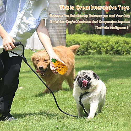 Indestructible Pineapple Dog Toy - Small Aggressive Chewers Training