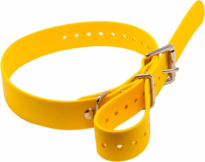 Educator 1-Inch Dog Training Collar Strap – ONLY Fits FE-580, ET-800 & UL-1200 Receivers – NOT Compatible with Mini Educator (ET-300/ET-400) – Durable Biothane Collar, Yellow
