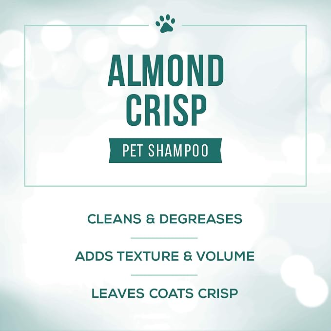 Nature's Specialties Almond Crisp Ultra Concentrated Dog Shampoo for Pets, Make up to 4 Gallons, Natural Choice for Professional Groomers, Texturizing and Volumizing, Made in USA, 16 oz