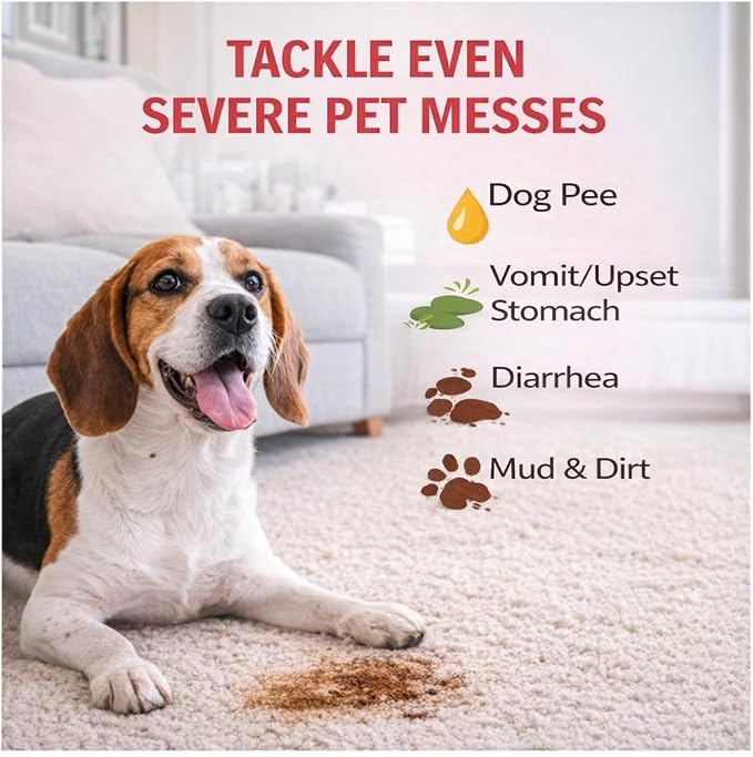 SKOUT'S HONOR Severe Mess Stain and Odor Remover, 35 oz | Advanced Stain and Carpet Cleaner for Dog Urine, Poop, Vomit and Toughest Pet Messes, Professional-Strength