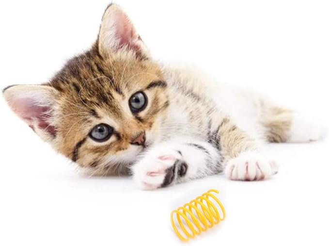 ICObuty 20 Pack Lightweight Crinkle Balls Cat & Dog Toys, 1.5-2 Inches, Random Color, Fun Activity Play Toys for Cats & Kittens