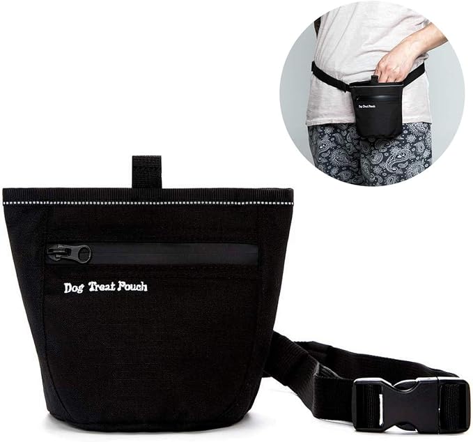 N-Brand Dog Treats Training Pouch with Clip Waist Belt Magnetic Closure Puppy Doggie Snack Reward Bags Bait Pouches Dog Treat Carrier Holder