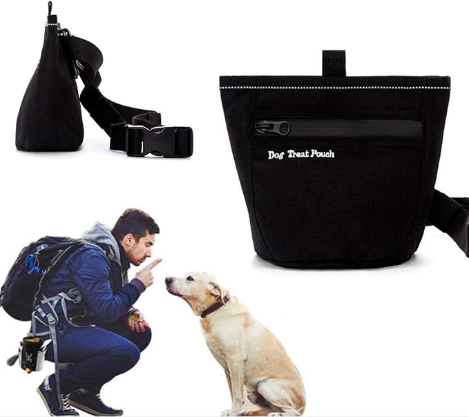 N-Brand Dog Treats Training Pouch with Clip Waist Belt Magnetic Closure Puppy Doggie Snack Reward Bags Bait Pouches Dog Treat Carrier Holder