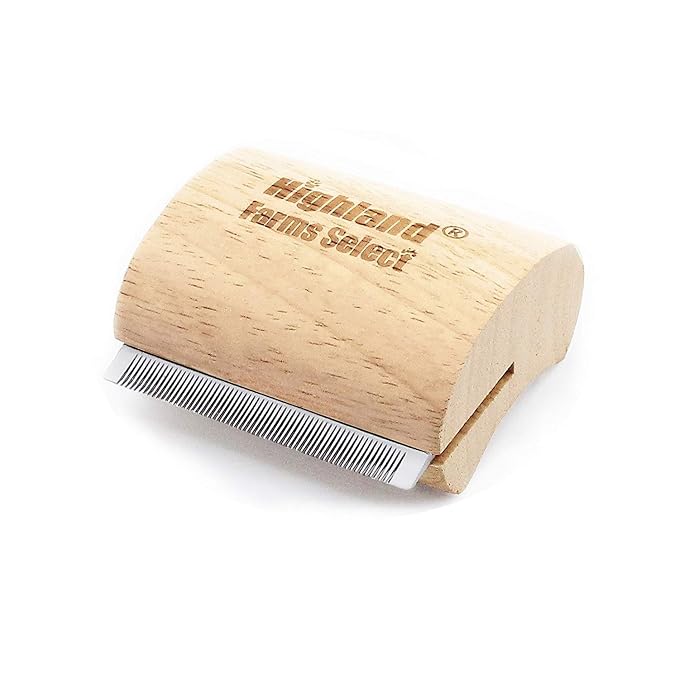 Deshedding Grooming Tool for Dogs, Cats & Horses, Ergonomic Design Wood Groom Brush, Professional Pet Groomer, Painlessly Remove for Short & Long Hair, Fur & Dirt - 2.5 Inches | Deshedding Grooming Tool for Dogs,Cats & Horses,Professional Pet Groomer,P...