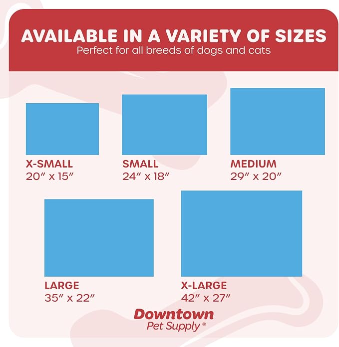 Downtown Pet Supply - Soft Fleece Nap Mat - Comfort Dog Bed or Cat Bed - Machine Washable Dog Crate Mat - Blue - 42 in x 27 in - Extra Large