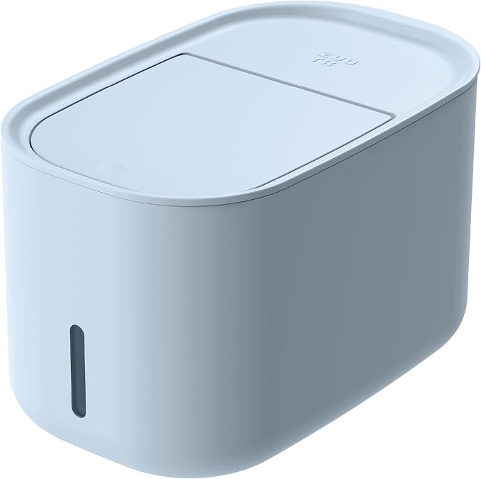 Zuutii Rice Storage Container 11lbs,Food Container, Dry Food Storage, 7.2lbs Pet Food Dispenser, Large Storage Bin with Lid,Silicone Ring & Moisture Proof (Light Blue)