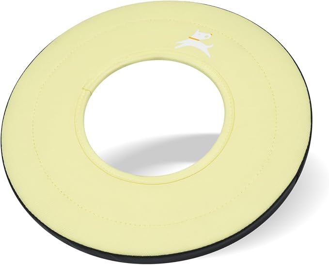 OllyDog Mini Super Flyer, Dog Flying Disc – Floating Fetch Toy, Soft on Teeth, Eco-Friendly Recycled Material, Lightweight, for Small & Medium Dogs (Sol, 9")