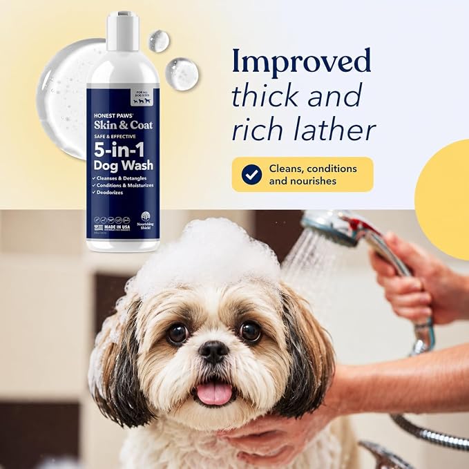 Dog Shampoo and Conditioner, Puppy Shampoo, Itchy Skin Relief, Small Dogs | Sensitive Skin Dog Wash, Anti-Itch Puppy Wash for Small Dogs, Puppy Shampoo and Conditioner, Natural Dog Body Wash