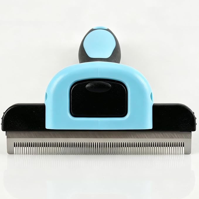 Pet Grooming Brush, Stainless Steel Deshedding Tool for Dogs & Cats, Reduces Shedding Up to 95% for Short Medium Long Hair Dogs and Cats