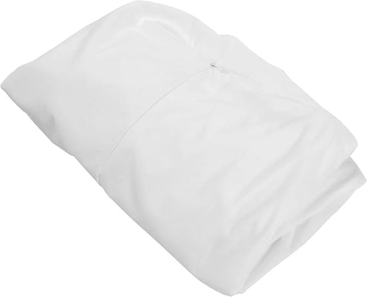 Furhaven Dog Bed Liner Water-Resistant Contour Luxe Lounger Foam Mattress Protector Cover - White, Giant