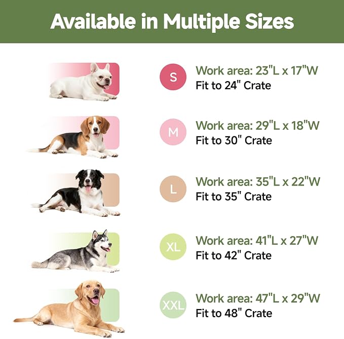Outdoor Dog Crate Pad Bed, Reversible Waterproof Wipeable Kennel Mat, 35x22 | Wipeable Kennel Mat Pet Sleeping for Medium Large Dogs, Waterproof, Outdoor, Anti-Slip, Suit for Travel, Trunk, Dark Grey