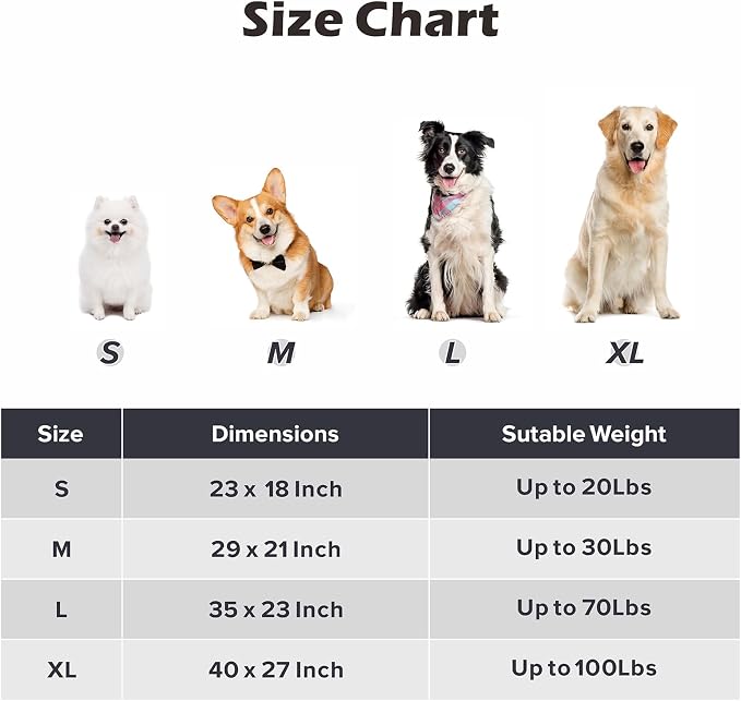 Dog Bed Mat Soft Crate Pad Washable Non-Slip Mattress for Large Medium Small Dogs and Cats Kennel Pad (23'' x 18'', Grey)