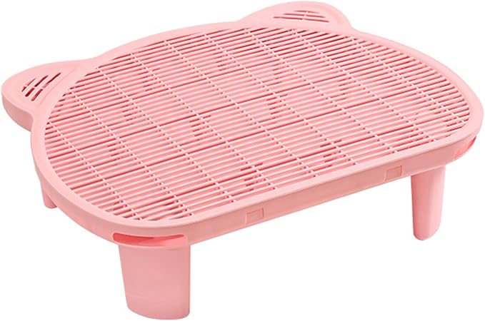 SpaceTime Cat Litter Mat Litter Trapping Mat,20.08"x15.94"x5.91"Large Dual-Layer Cat Litter Box Mat for Kitty,Floor Protection,Waterproof Urineproof(Pink)