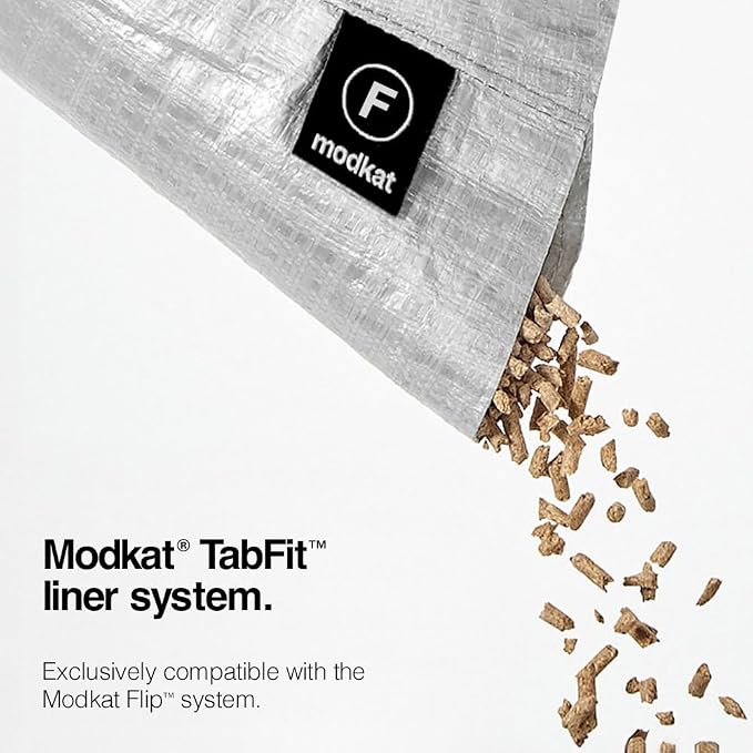 Modkat Cat Litter Box Liners (3-Pack) - Liner Type F -Durable, Tear & Leak Resistant, Secure Fit, Easy to Clean, Unscented