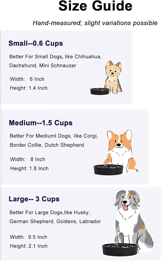 LE TAUCI Ceramic Slow Feeder Dog Bowls Small Breed, 0.6 Cups Dog Food Dish for Fast Eaters, Puzzle Bowl for Small Dogs and Cats,Skull Black