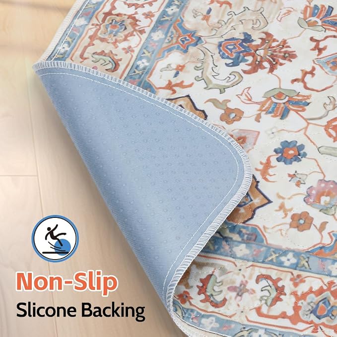 Washable Pee Pads for Dogs, 2 Pack Reusable Puppy Training Pads 48"x48" Super Absorbent Waterproof Dog Training Pads, Non-Slip Potty Pads, Whelping Pads Litter Mat Beige