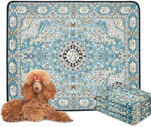 Qeils Washable Pee Pads for Dogs, Reusable Puppy Pads 36"x 41" 2 Pack