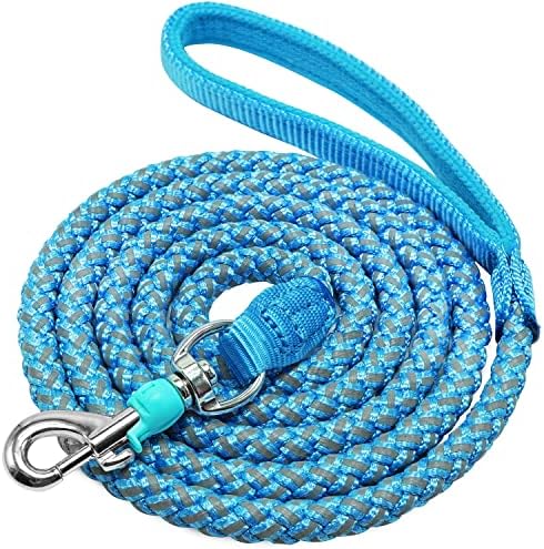Reflective Dog Leash 2/3/4/6/10ft Braided 1/2" Strong Nylon Rope