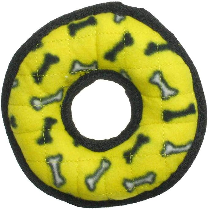 TUFFY® : 2 Pack Ring Dog Toy: Ultra Durable Plush Toy with Multiple Layers & Reinforced Seams, Washable and Floats, Original Construction