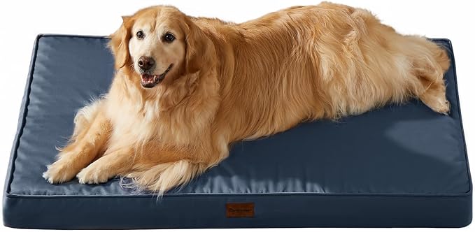 BFPETHOME Outdoor Waterproof Dog Bed for Large Dogs, Washable Cover, 54" | Outdoor & Indoor Use, Waterproof, For Medium, Large, Extra Large Dogs, Orthopedic, Egg Crate Foam, Up to 130 lbs