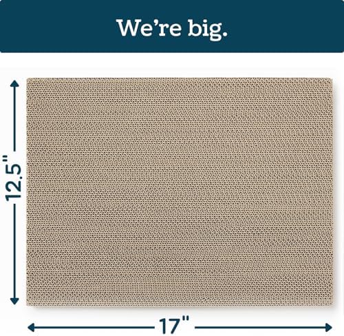 Refill Pads for No-Mess Cat Scratcher Box - 2 Double-Sided Replacement Pads