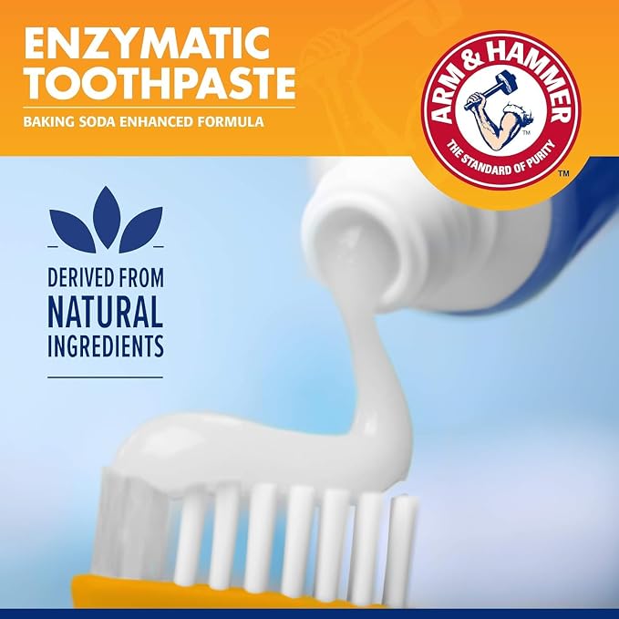 Arm & Hammer for Pets Tartar Control Dog Dental Care Kit, Banana Mint Flavor Toothpaste with Baking Soda, Double-Sided Toothbrush and Finger Brush Included, 2.5 Oz, 3-Piece - 2 Pack