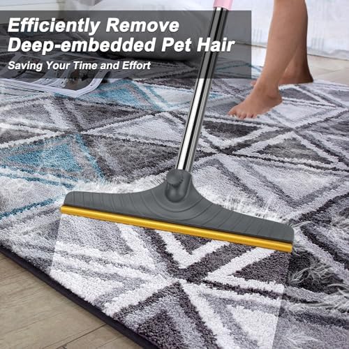 B-Land Carpet Rake for Pet Hair Removal, Reusable Carpet Scraper for Rug