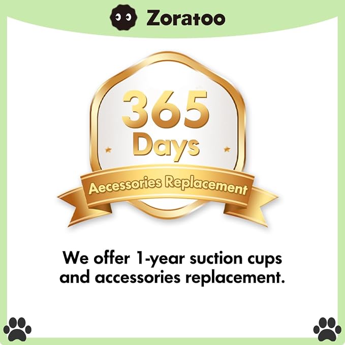 Zoratoo 2PC Cat Window Perch, Foldable & Cordless Cat Hammock with Bolster | 2-in-1 Reversible Cover, Removable for Machine Wash, Stable Window Resting Seat with Large Suction Cups for Indoor Cats