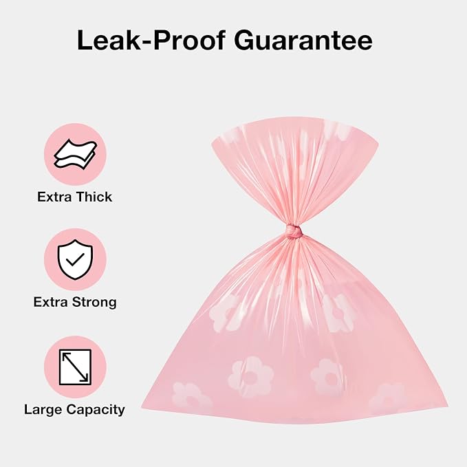 VETRESKA Dog Poop Bags Lavender Scented Pet Waste Bags Leak Proof & Extra Thick Waste Bags for Dog Walking and Cat Litter 300 Counts 20 Refill Rolls 9 * 13 inches