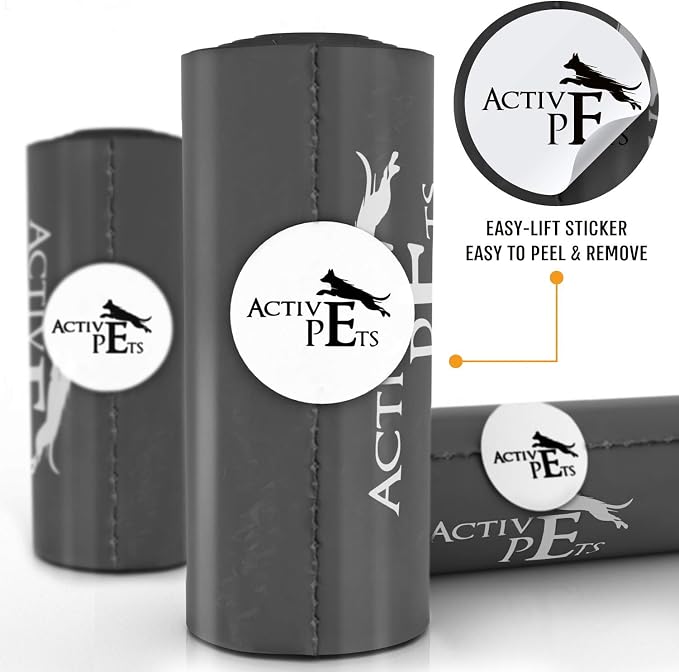 Active Pets Extra Thick Lavender-Scented Dog Waste Bags - Leak-Proof & Easy-Tear for Eco-Friendly Poop Disposal