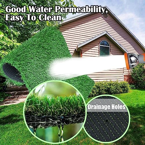GLOBREEN Fake Grass Pad for Dogs Potty, 19" x 29" Pets Puppy Artificial Turf Pee Pads, Thick & High Drainage for Indoor Outdoor Use