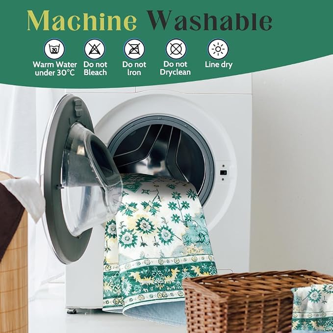 Washable Pee Pads for Dogs, 2 Pack Reusable Puppy Training Pads 48"x48" Super Absorbent Waterproof Dog Training Pads, Non-Slip Potty Pads, Whelping Pads Litter Mat Green Medallion