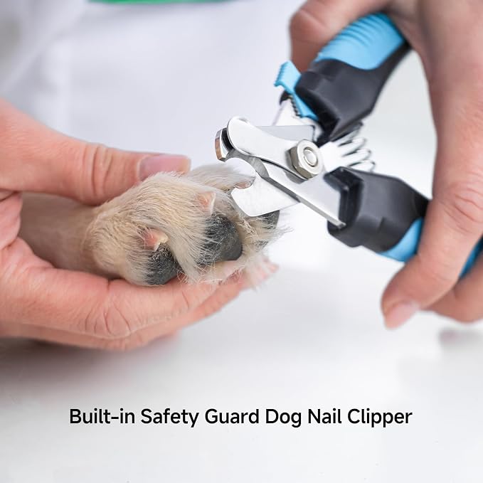 NVNAN 5-in-1 Pet Grooming Kit with Deshedding Rake | Includes nail clipper, grooming gloves, massage brush, and tools for brushing, bathing, and removing loose pet hair