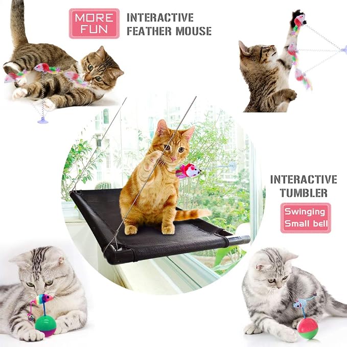 Cat Perch Cat Window Perch Window Cat Perch Hammock Cat Window Hammock Bed Cat Window Seat Kitty Window Sunny Seat Durable Big Pet Perch With Upgraded 4 Big Suction Cups Cat Bed Holds Up To 60lbs