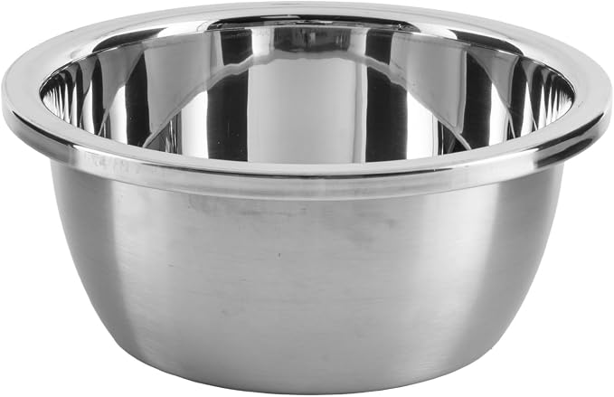 Dog Bowl, Stainless Steel for Mid-Large Breeds, 8 x 3.6in, 64-oz Capacity | 8-inch Diameter, Replacement Food Feeder Bowl, Clean Stainless, SUS 304