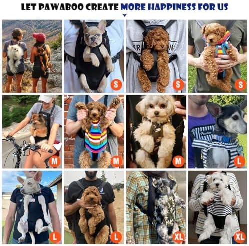 Pawaboo Pet Front Carrier Backpack for Small Medium Dogs