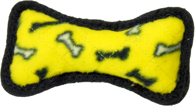 TUFFY® : 2 Pack Bone Dog Toy: Ultra Durable Plush Toy with Multiple Layers & Reinforced Seams, Washable and Floats, Original Construction