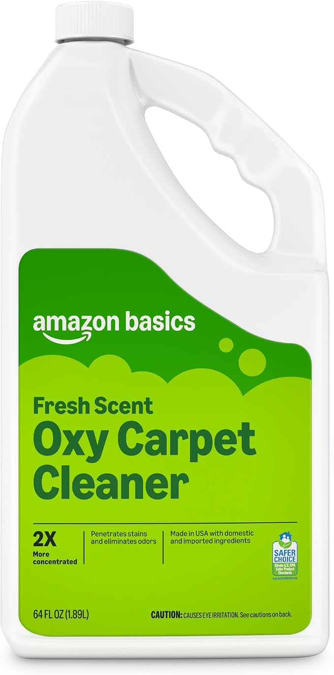 Amazon Basics Carpet Cleaner, Carpet Stain Remover, Fresh Scent, 64 fl oz, Packaging May Vary