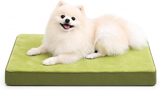 NUPIDA Waterproof Medium Dog Bed for Crate with Washable Cover, 29x18 | TPU Waterproof Layer, Easy Clean Cover, Soft Plush Surface, Durable Oxford fabric, Non-Slip Bottom, For Medium Breeds ≤30lbs