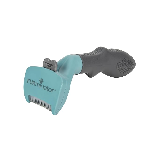 FURminator deShedding Tool For Small Cats, Long Hair, Removes Loose Hair From Shedding