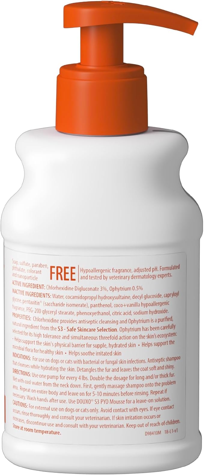 Douxo S3 PYO Medicated Dog Shampoo with 3% Chlorhexidine for Dogs – Antibacterial & Antiseptic Yeast Infection Treatment For Dogs & Cats, Clinically Proven, 6.7 fl oz