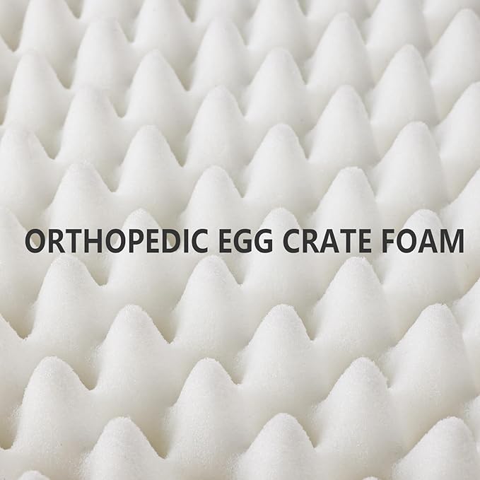 Patas Lague Orthopedic Medium Dog Bed Washable Pet Sofa Bed 30X20 Navy Blue | 2-Sided Bolster Egg-Crate Foam Dog Couch Medium Size Dogs, Waterproof Removable Washable Cover, Nonskid Bottom Pet Crate Mat