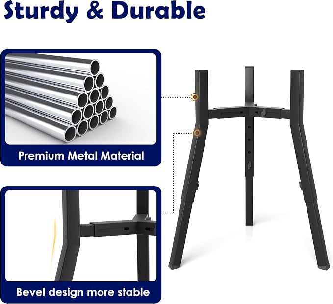 Elevated Dog Bowl Stand for Large Dogs, Adjustable Height & Width,Single Raised Dog Food Water Holder,Bowl Not Included