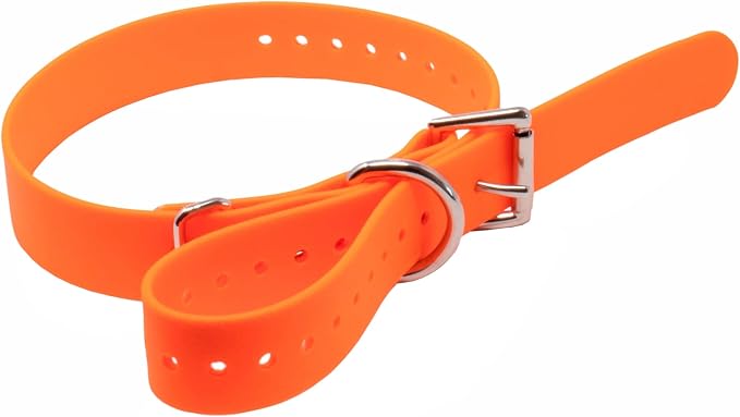 Educator 1-Inch Dog Training Collar Strap – ONLY Fits FE-580, ET-800 & UL-1200 Receivers – NOT Compatible with Mini Educator (ET-300/ET-400) – Durable Biothane Collar, Orange