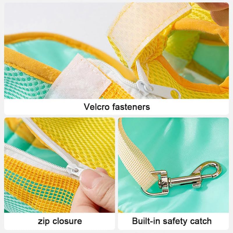 Feya Pet Carrier Backpack, Adjustable Pet Front Cat Carrier Breathable, Easy-Fit for Traveling Hiking for Small Medium Dogs Cats (Powder and Blue Stitching, XL-(Recommended Weight 10-12 Catties))