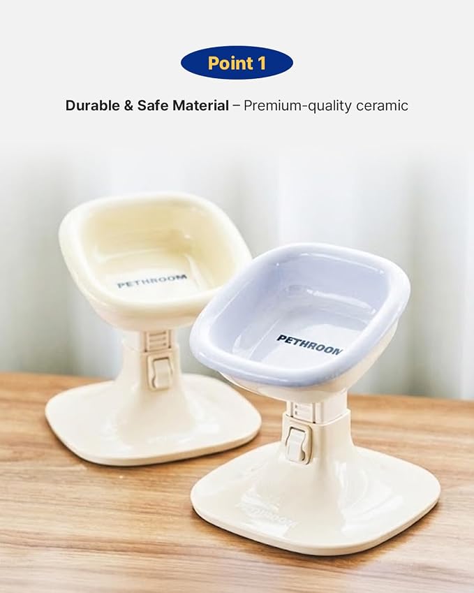 Well Fit Dog Bowl, Durable Ceramic Cat & Dog Food and Water Bowl