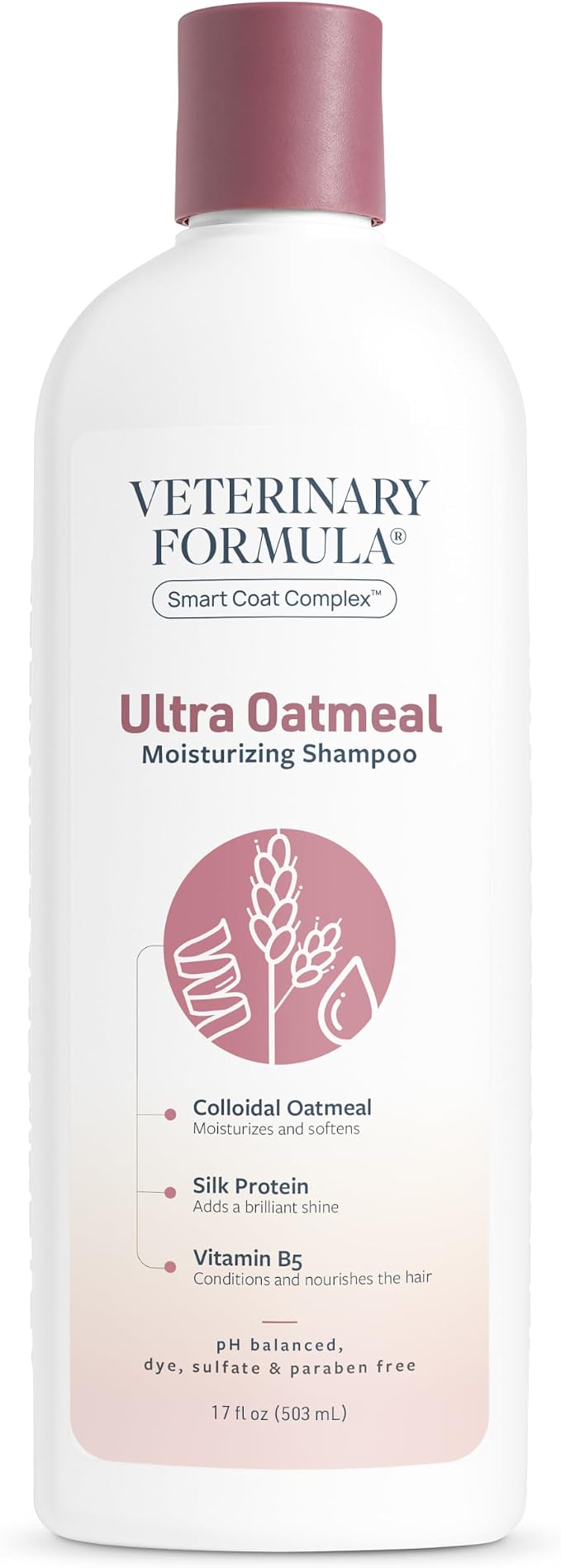 Veterinary Formula Smart Coat Ultra Oatmeal Moisturizing Dog Shampoo, 17oz